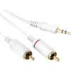 Eagle Cable 20071208 High Standard Mini 3,5 mm Jack - 2xRCA kábel, fehér, 0,8 m