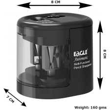 Eagle Hegyező asztali 2 lyukú elektromos elemes fekete (EG5161) (EG5161) hegyező