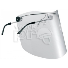 Earline® Védőszemüveg labor arcvédő felhajtható vegyszerálló acetát szárakkal víztiszta