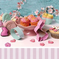  Easter Bakery lila papírszalvéta 33x33cm,20db-os asztalterítő és szalvéta