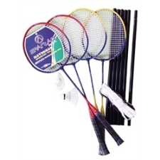 Easy 4 Tollaslabda szett / Badminton készlet 4 ütővel hálótartóval, hálóval tollaslabda