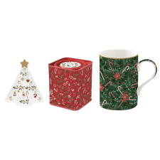 Easy Life Design Karácsonyi porcelán bögre szett Fancy Christmas, Atmosphere karácsonyi dekoráció