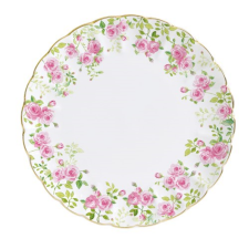 Easy Life Design Porcelán lapostányér 26cm, Spring Time tányér és evőeszköz