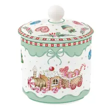 Easy Life Design Porcelán tároló 13cm Sweet Christmas karácsonyi dekoráció