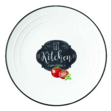 Easy Life Design R2S.1622KIBK Porcelán desszerttányér 16cm, Kitchen Basics tányér és evőeszköz