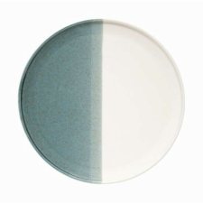 Easy Life Design R2S.2862DGRE Porcelán desszerttányér 21cm, Double green tányér és evőeszköz