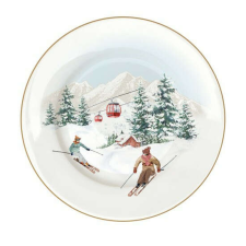 Easy Life Design R2S.943CHAL Porcelán mélytányér 21,5cm, Chalet tányér és evőeszköz