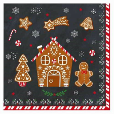 Easy Life-Nuova Papírszalvéta 33x33cm, Gingerbread, 20db-os papírárú, csomagoló és tárolóeszköz