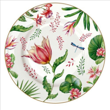 Easy Life-Nuova Porcelán desszerttányér 19cm, Botanic Chic tányér és evőeszköz