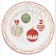 Easy Life-Nuova Porcelán desszerttányér 19cm, Christmas Eve tányér és evőeszköz