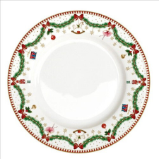 Easy Life-Nuova Porcelán lapostányér 26,5cm, Magie de Noel tányér és evőeszköz