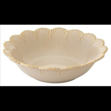 Easy Life-Nuova Porcelán mélytányér 20cm, Fleuri terracotta tányér és evőeszköz