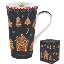 Easy Life Nuova R2S Porcelánbögre 600ml, dobozban, Gingerbread bögrék, csészék