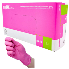 EasyCare pink nitril kesztyű 100db L védőkesztyű
