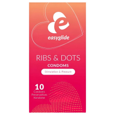 EasyGlide Ribs & Dots - pontozott óvszer (10db) óvszer