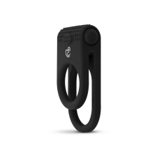 Easytoys Admire Ring - vibrációs pénisz- és heregyűrű (fekete) péniszgyűrű