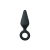 Easytoys Pointy Plug S - anál dildó (fekete) - kicsi