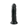 Easytoys - tapadótalpas élethű dildó (15,5cm) - fekete
