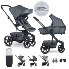 Easywalker Harvey5 Premium XXL kombinált babakocsi szett kiegészítőkkel, Mineral Grey babakocsi