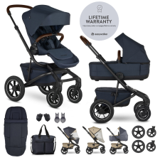 Easywalker Jimmey Kombinált Babakocsi XXL AIR + RWS Indigo Blue - Felfújható Kerekek, Dupla Rugózás babakocsi