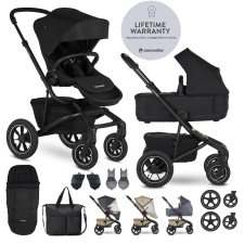 EASYWALKER Kombinált babakocsi Jimmey Pepper Black XXL AIR + RWS babakocsi