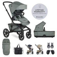 Easywalker Kombinált babakocsi Jimmey Thyme Green XXL RWS babakocsi