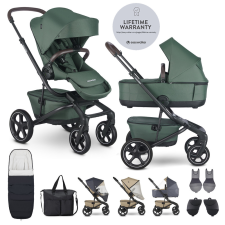 Easywalker Szett XXL kombinált babakocsi Jimmey Pine Green kiegészítőkkel babakocsi