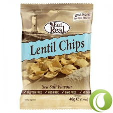 EAT REAL Lencse Chips Sós 40 g előétel és snack