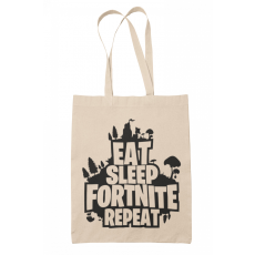  Eat Sleep Fortnite Repeat - Vászontáska