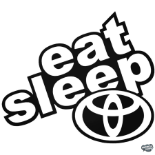  Eat Sleep Toyota &quot;1&quot; matrica matrica
