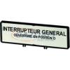 EATON 047424 ZFS63-T0 Felirati tábla "Főkapcsoló" francia /T0, T3, P1