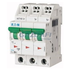 EATON 101324 PLI-D6/3 Kismegszakító, 10kA (dugaszolókapcsokkal) villanyszerelés