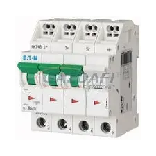 EATON 101345 PLI-D6/3N Kismegszakító, 10kA (dugaszolókapcsokkal) villanyszerelés