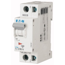 EATON 165230 PL7-C1/1N Kismegszakító. 1P+N, 1A, C karakterisztika, 10kA villanyszerelés