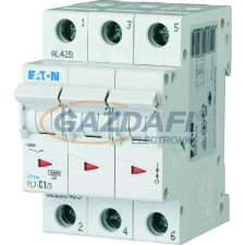  EATON 165273 PL7-C3/3N Kismegszakító, 10kA 3pól.+null villanyszerelés