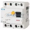 EATON 165780 Áram-védőkapcsoló 6kA 4 pólus, 30mA, G/A típus 63A PF6-63/4/003-G/A