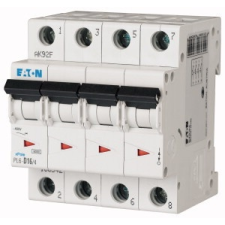 EATON 166494 PL6-B16/4 Kismegszakító, 6kA 4 pólus villanyszerelés