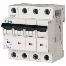 EATON 166545 PL6-D20/4 Kismegszakító, 6kA 4 pólus villanyszerelés