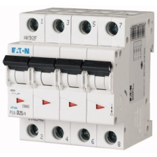 EATON 166546 PL6-D25/4 Kismegszakító, 6kA 4 pólus villanyszerelés