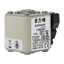  EATON 170M3567 Gyors biztosíték betét, félvezetők védelmére 690V, 315A, 1* villanyszerelés