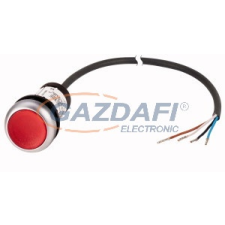 EATON 185599 Világító nyomógomb,ret.,24V,1Ny,piros,3.5m,kábel villanyszerelés