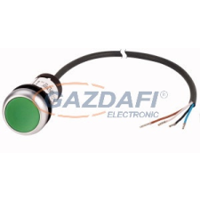 EATON 185607 Nyomógomb lapos,reteszelt,1Z,zöld,1m,kábel villanyszerelés