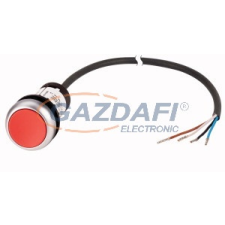 EATON 185608 Nyomógomb lapos,reteszelt,1Ny,piros,1m,kábel villanyszerelés