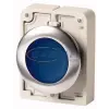 EATON 188062 Világító nyomógomb,fém,30mm,lapos,kék, M30I-FDL-B