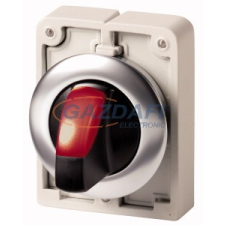 EATON 188074 Világító választókapcsoló,fém,30mm,lapos,3állású,piros, M30I-FWRLK3-R villanyszerelés