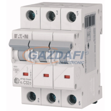EATON 194794 Home kismegszakító 4,5kA, 3P, 32A, C jelleggörbe villanyszerelés