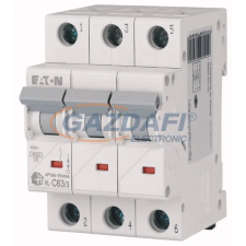 EATON 194797 Home kismegszakító 4,5kA, 3P, 63A, C jelleggörbe villanyszerelés