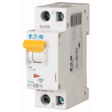 EATON 262751 PL7-C25/1N Kismegszakító. 1P+N, 25A, C karakterisztika, 10kA villanyszerelés