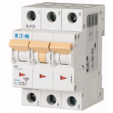 EATON 263408 PL7-C13/3 Kismegszakító. 3P, 13A, C karakterisztika, 10kA villanyszerelés