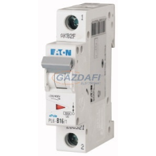 EATON 286521 Kismegszakító, 6kA 1 pólus 16A, B karakterisztika, PL6-B16/1 villanyszerelés
